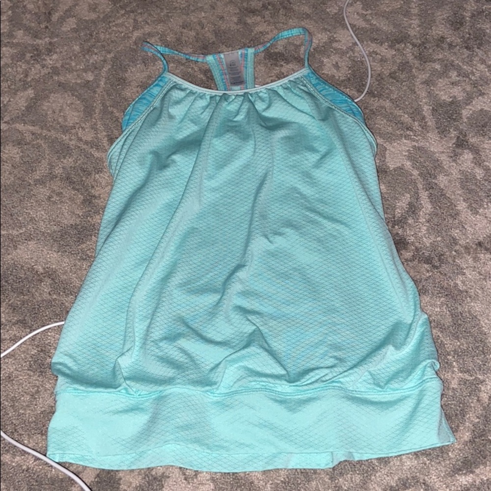 Baby blue and pink tank top Ivivva